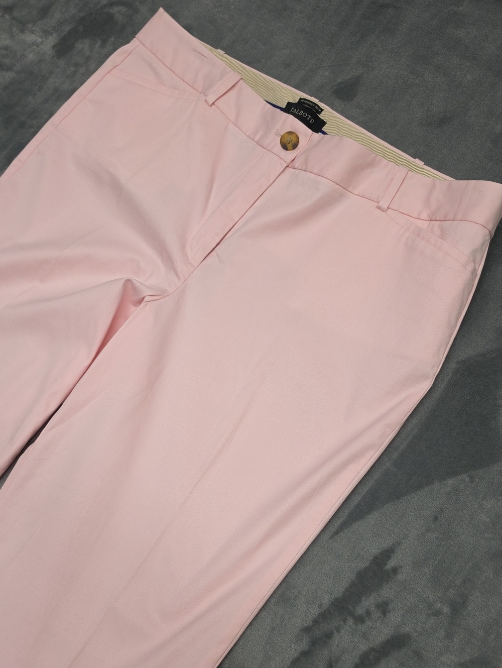 Talbots Light Pink Chinos Cropped Pants Sz 16